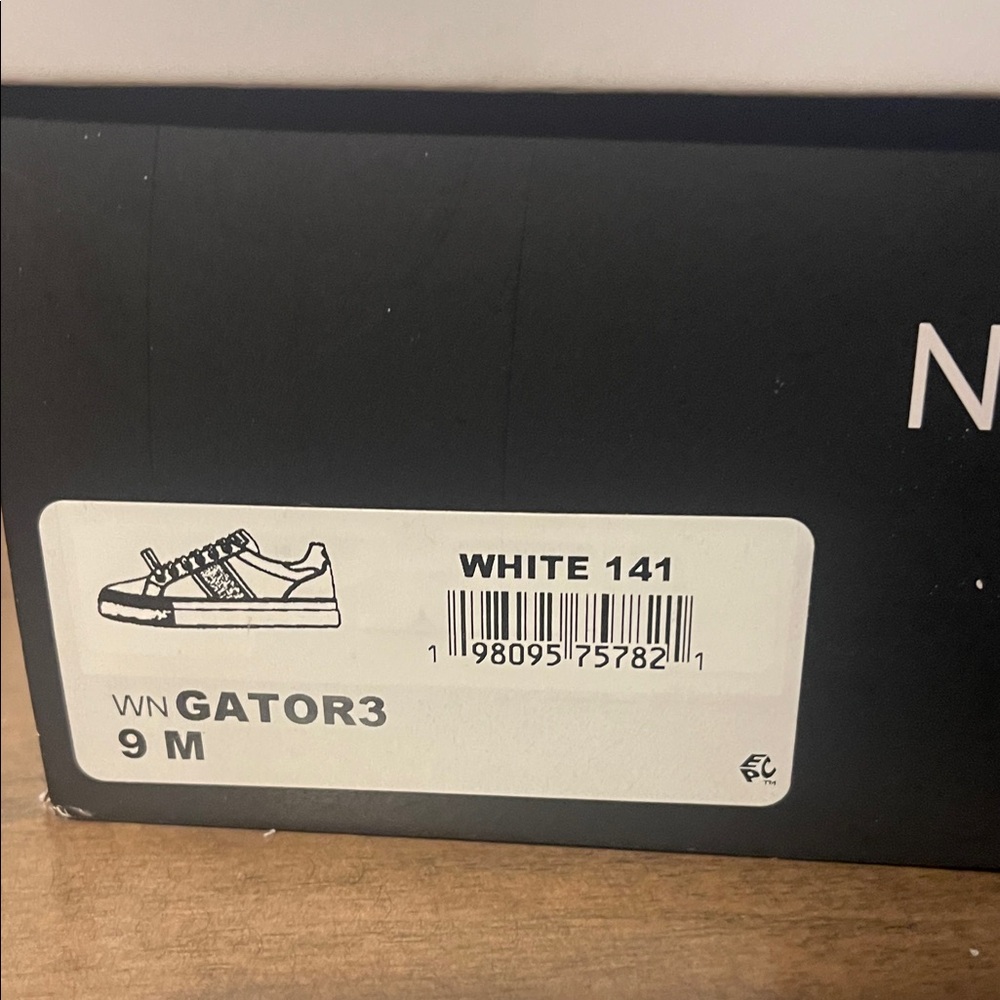 Nine West Women's Sneakers in White and Silver - Picture 6 of 6